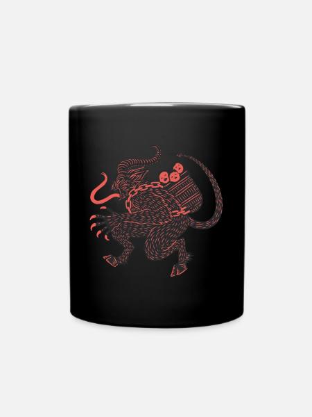 Okkulter Krampus Anti-Weihnachts-Dämon - Tasse einfarbig - Schwarz