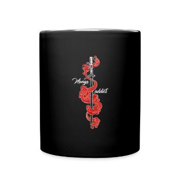 Katana Manga addict - Mug uni - noir - Devant