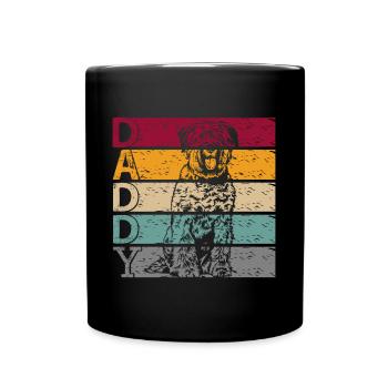 Bouvier des Flandres Flanders Herding Dog Dad - Full Colour Mug - black - Front