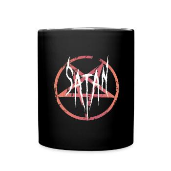 Pentagramme satan art - Mug uni - noir - Devant