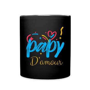 Mon Papy D'Amour Je Peux Compter Sur Lui - Mug uni - noir - Devant