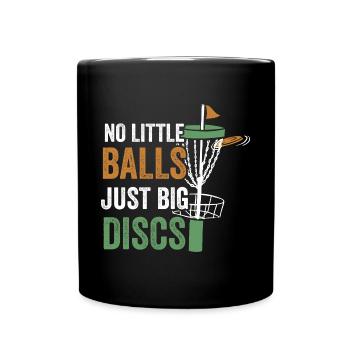 Just Big Discs Funny Disc Golf - Tasse einfarbig - Schwarz - Vorne