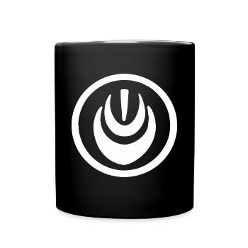 AI Medaille in Weiß #3 - Tasse einfarbig - Schwarz - Vorne