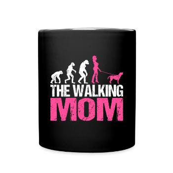 Borador Mix Hund Hunde Mama Mom Frauchen Pink - Tasse einfarbig - Schwarz - Vorne