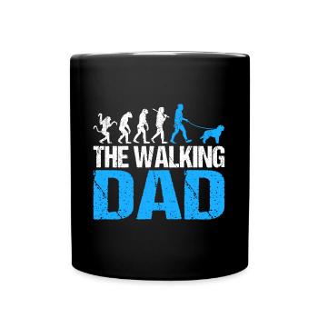 Schapendoes Chien Papa Papa Master Walking - Mug uni - noir - Devant