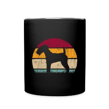 Lakeland Terrier Chien Vintage Rétro - Mug uni - noir - Devant