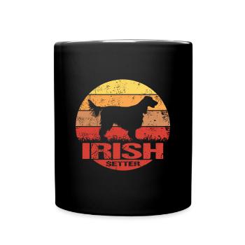 Irish Red Setter Dog Sun Lover Baby - Full Colour Mug - black - Front