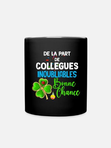 Bonne Chance Collègue On T'aime Cadeau Départ - Mug uni - noir