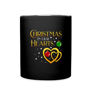Christmas in my heart - Tasse einfarbig - Schwarz - Vorne
