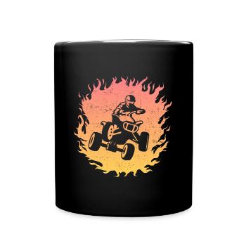 Quad Biker Boys Offroad Quad Driver ATV - Full Colour Mug - black - Front