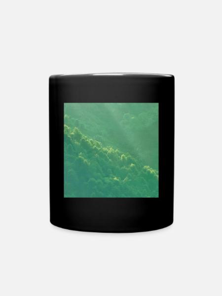 Mountain forest - Full Colour Mug - black