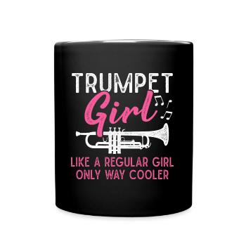 Trompette Girls Brass Band Orchestra Musicien - Mug uni - noir - Devant