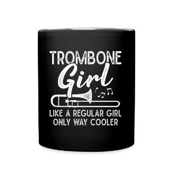 Trombone Girls Brass Band Tromboniste - Mug uni - noir - Devant