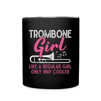 Trombone Girls Brass Band Tromboniste - Mug uni - noir - Devant