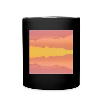 Colorful mountains - Full Colour Mug - black - Front