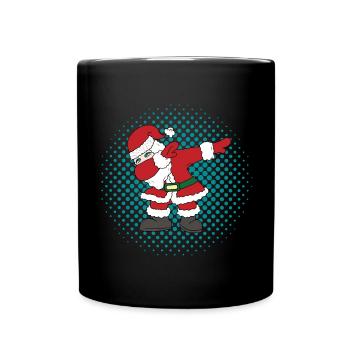 Dabbing Père Noël cadeau de Noël - Mug uni - noir - Devant