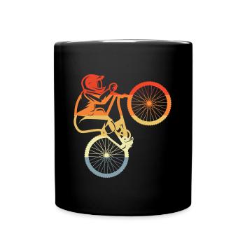 Mountain Bike Bike Cyclist Mountain Biking - Full Colour Mug - black - Front