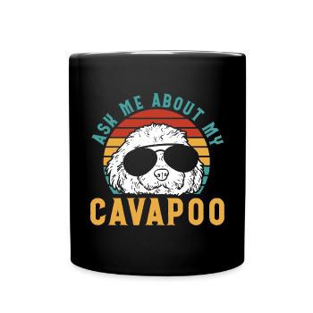 Cavapoo Cavoodle Capoodle Chien - Mug uni - noir - Devant