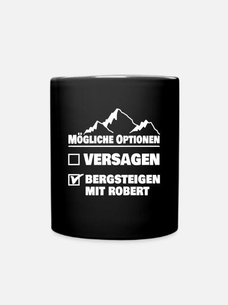 robert - Tasse einfarbig - Schwarz