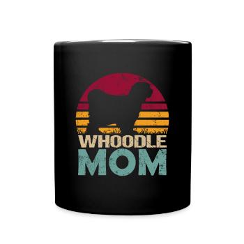 Whoodle Dog Mama Maman Vintage - Mug uni - noir - Devant