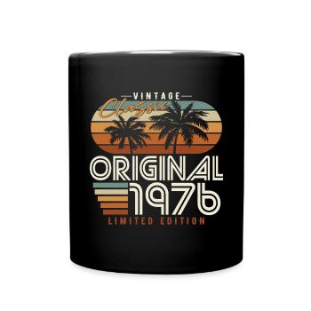 Original 1976 vintage birthday retro gift - Full Colour Mug - black - Front