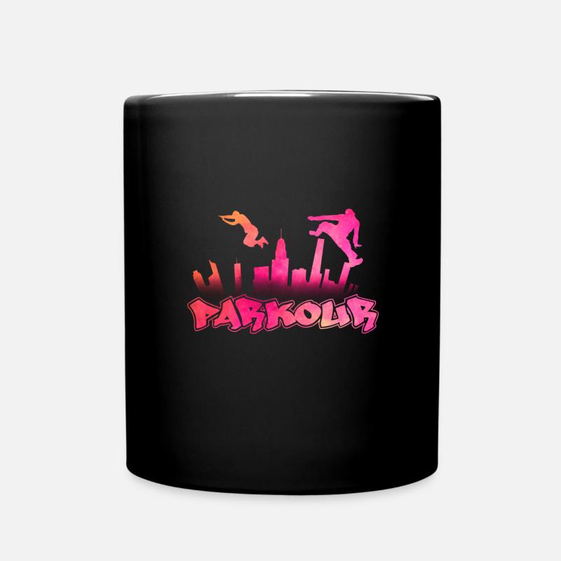 Pink Parkour - Mug uni - noir