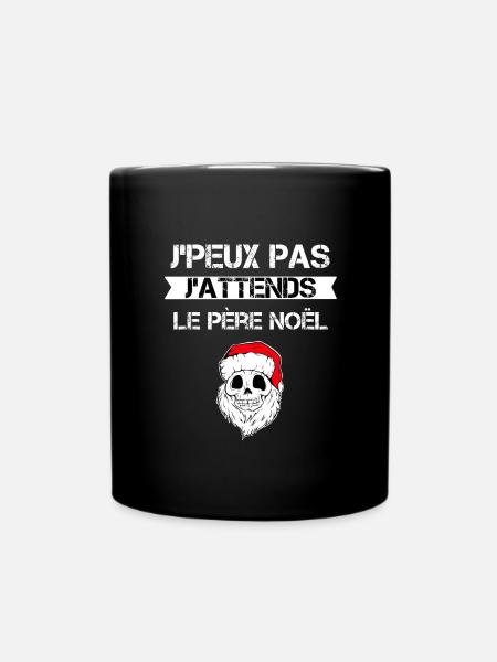 Bonnet du Père Noël - Mug uni - noir