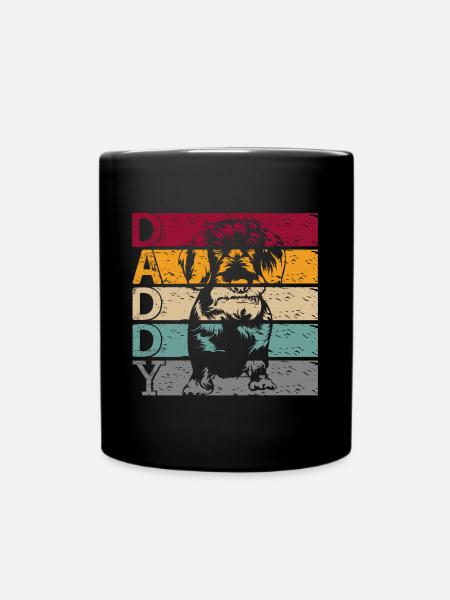 Teckel à poil dur Teckel à poil dur Papa Herrch - Mug uni - noir