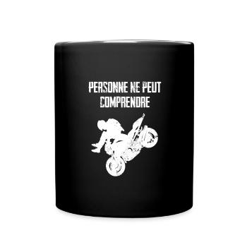 Moto stunt - personne ne peut comprendre - Mug uni - noir - Devant
