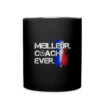 Meilleur coach ever. Football - Mug uni - noir - Devant