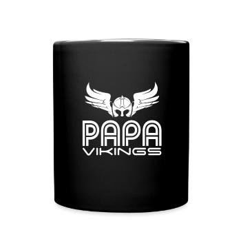 Papa Vikings - Mug uni - noir - Devant