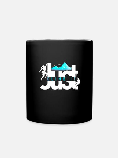 Cadeau spécial grimpeur Just climb it ! escalade - Mug uni - noir