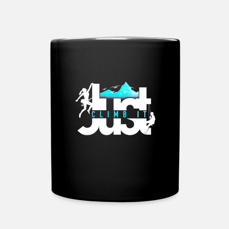 Cadeau spécial grimpeur Just climb it ! escalade - Mug uni - noir