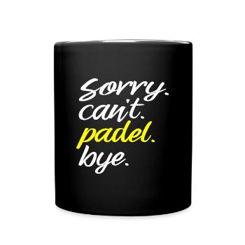 Padel funny Padel tennis graphic Padel player - Full Colour Mug - black - Front