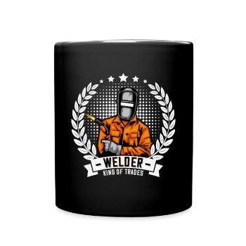Welder saying for proud metal workers and - Full Colour Mug - black - Front