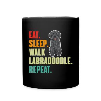 Labradoodle Chien - Mug uni - noir - Devant