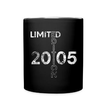 Limited Edition 2005 18. Geburtstag Geschenk - Tasse einfarbig - Schwarz - Vorne