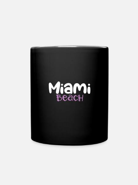 MIAMI beach - Mug uni - noir