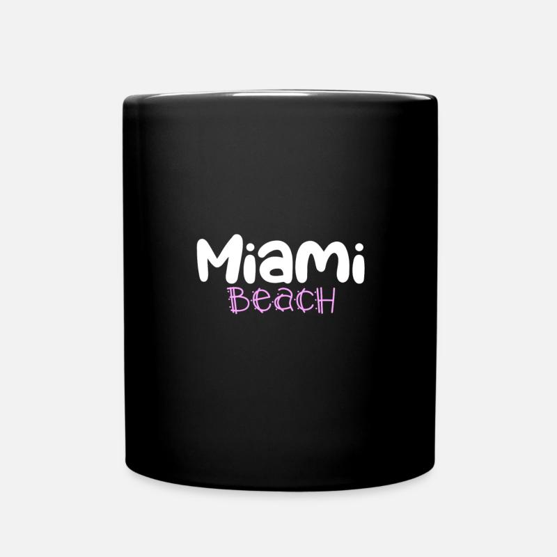 MIAMI beach - Mug uni - noir