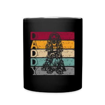 Sussex Spaniel Dad Daddy Papa Master Vintage - Mug uni - noir - Devant