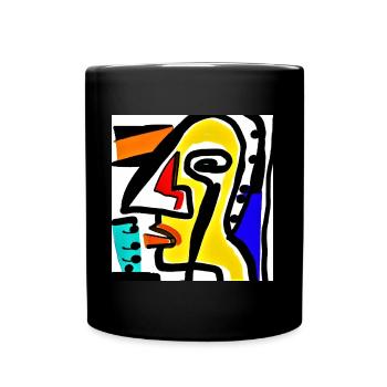 Boire et fumer Nouveau design d’art - Mug uni - noir - Devant