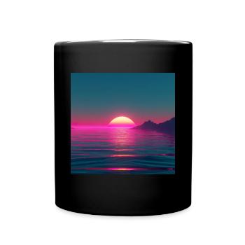 Conception du soleil - Mug uni - noir - Devant