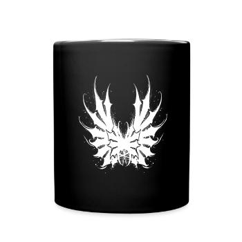 Evil white wings art - Full Colour Mug - black - Front