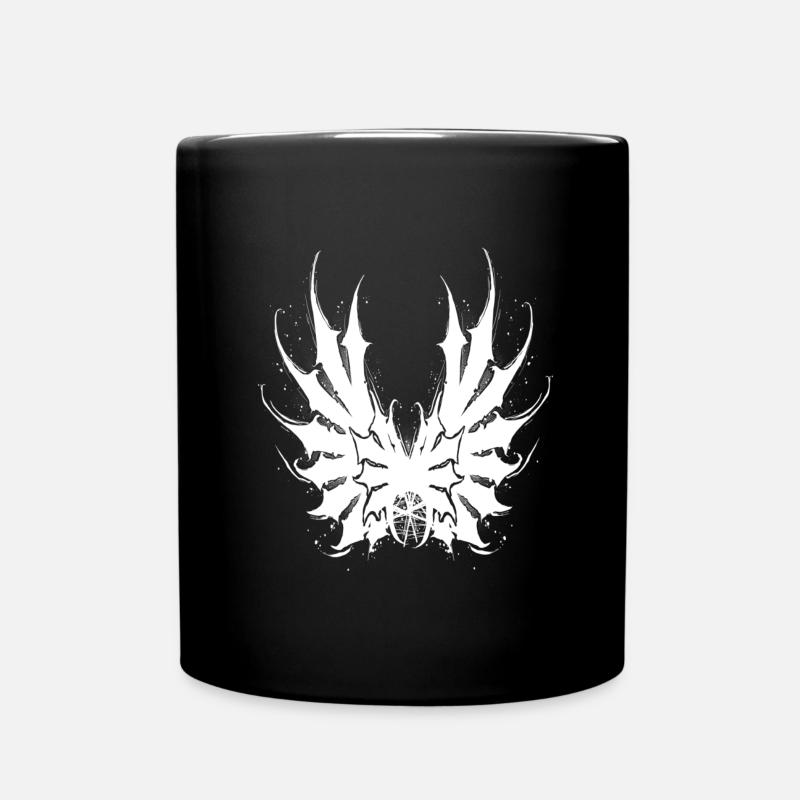 Evil white wings art - Mug uni - noir