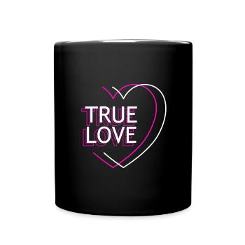 Amour sincère - Mug uni - noir - Devant