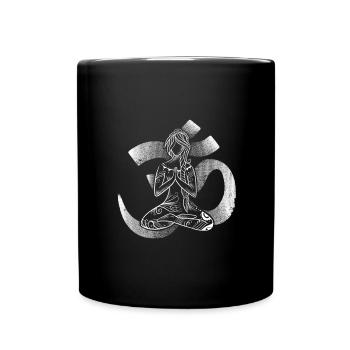 Symbole Aum Yoga Bouddhisme - Mug uni - noir - Devant