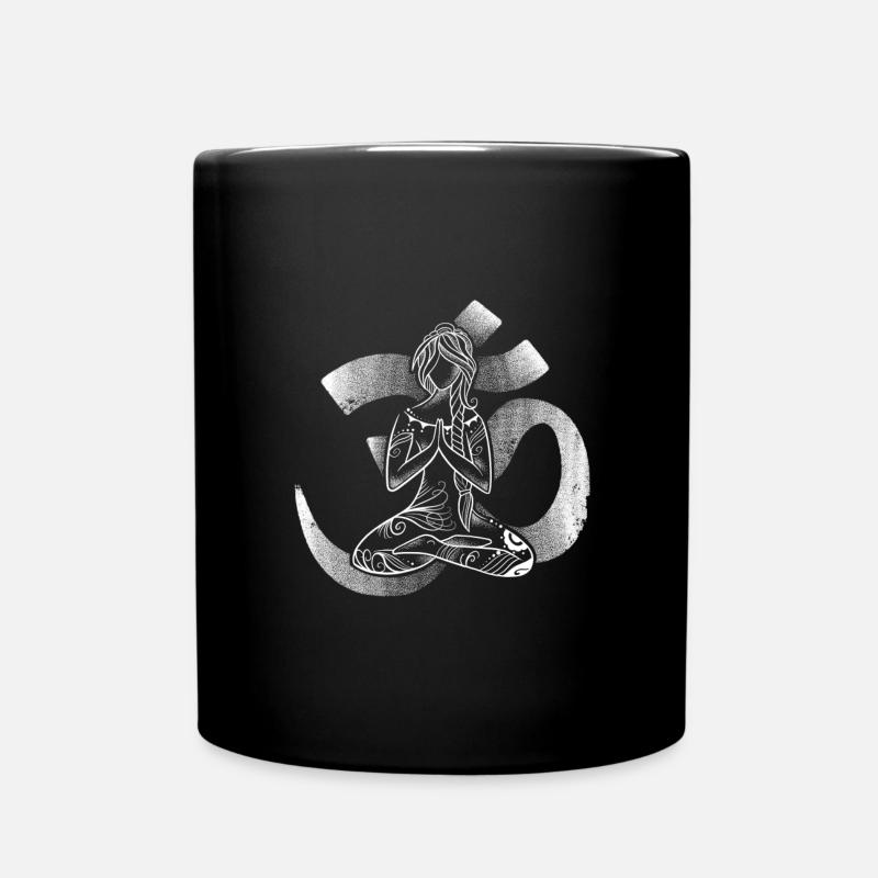 Symbole Aum Yoga Bouddhisme - Mug uni - noir