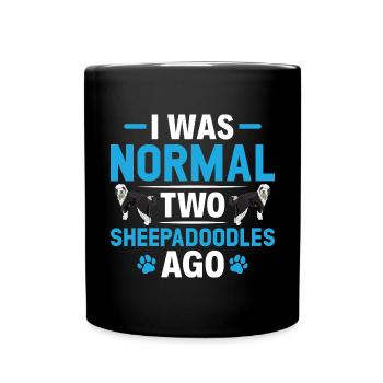 Sheepadoodle Doodle Dog - Mug uni - noir - Devant