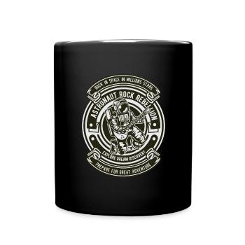Space Rock Guitar - Full Colour Mug - black - Front