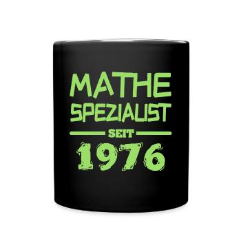 Jahr 1976 - Tasse einfarbig - Schwarz - Vorne